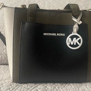 Michael Kors Two-Tone Black and Olive Bag